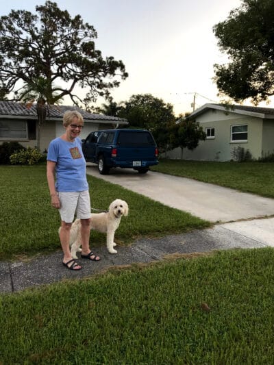 Gulf Gate Neighbor Walking Her Dog
