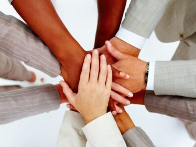 Hands Overlapping Each other Symboizing Community